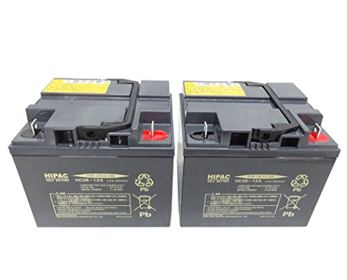 日立(HITACHI) 12V 2個セット スズキセニアカー用バッテリー HC38-12（2個セット）温度センサーテープ付き